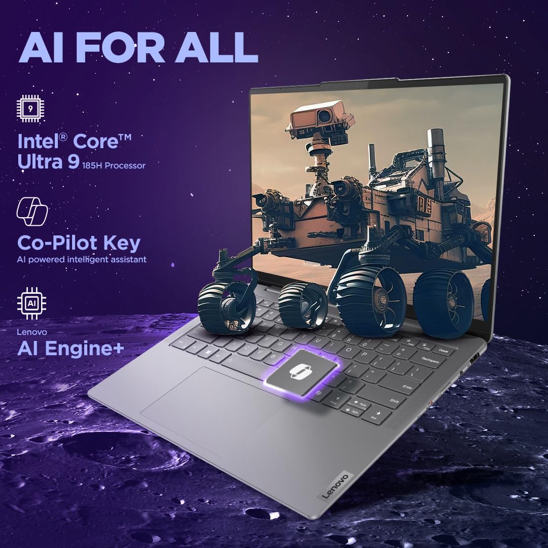 Lenovo Yoga Slim 7 (Smartchoice) 14" OLED AI Laptop - Certified Refurbished | Intel Core Ultra 9 185H | 32GB RAM | 1TB SSD - Image 4