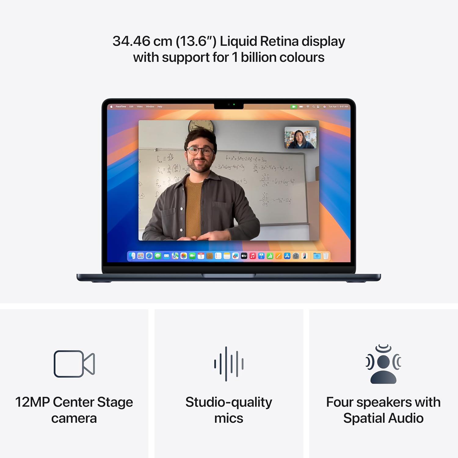 Apple 2025 MacBook Air (13-inch): M4 Chip with 10-core CPU, 16GB Unified Memory, 256GB SSD - Midnight - Image 3